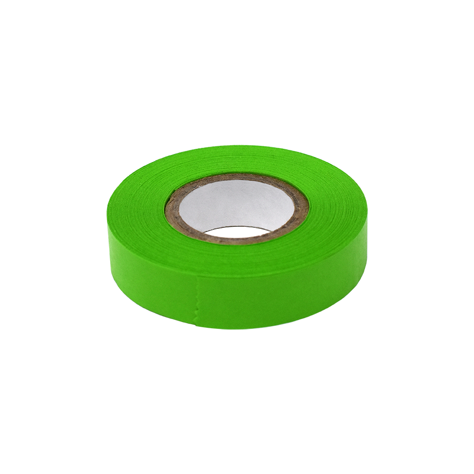 Globe Scientific Labeling Tape, 1/2" x 500" per Roll, 6 Rolls/Box, Green 